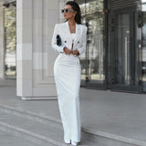 Tube Skirt Two-Piece Dress Suit