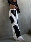 Black & White Pocket Straight Pants