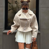 Wide sleeves Short jacket