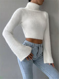 High Collar Short Sweater