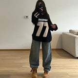 Casual Oversized Jersey Pullover Sweater