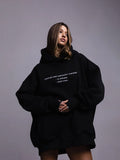 Street Trend Oversize Hooded Sweatshirt