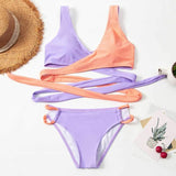 Crisscross lace bikini - The Woman Concept