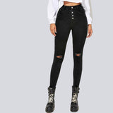 High Waist Skinny Jeans - The Woman Concept