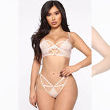 Two-piece sexy underwear lace temptation.