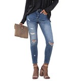 High Waist Stretch Jeans - The Woman Concept