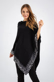 Black Cloak Knitted Cardigan.