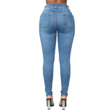 High Waist Stretch Jeans - The Woman Concept