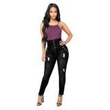 High Waist Stretch Jeans - The Woman Concept