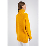 Turtle Neck Loose Long Sleeve Sweater - The Woman Concept