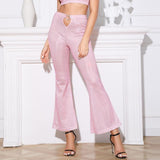 Long Wide Leg pink pants